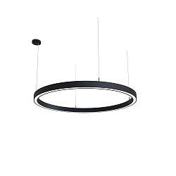 pendant luminaire LAUTARO 1200/60 DOWN PRISMA P4 IP20, black dimmable