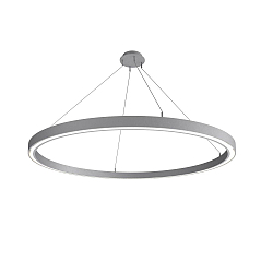 Luminaire � suspension LAUTARO 1500/60 DOWN OPAL M5 IP20, gris clair gradable