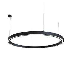 pendant luminaire LAUTARO 1500/60 UP/DOWN PRISMA P5 IP20, black dimmable