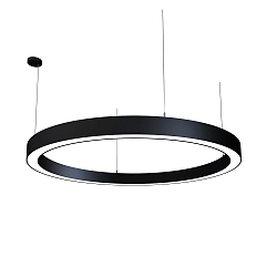 pendant luminaire LAUTARO 1500/100 DOWN PRISMA P5 IP20, black dimmable