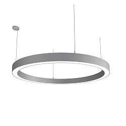 Luminaire � suspension LAUTARO 1500/100 UP/DOWN OPAL P5 IP20, gris clair gradable