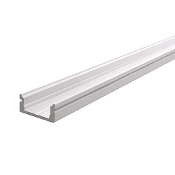 Profil en U AU-01-10 plat, blanc mat