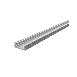 Profil en U AU-01-12 plat, argent mat