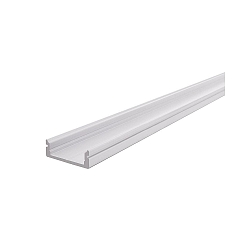 Profil en U AU-01-15 plat, blanc mat