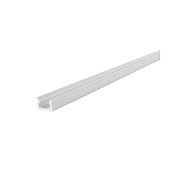 Profil en U AU-01-05 plat, blanc mat
