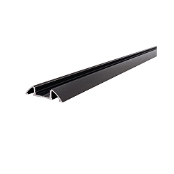 Profil de montage AM-01-10 plat, noir mat