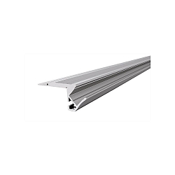 Profil de marche d'escalier AL-01-10, argent mat