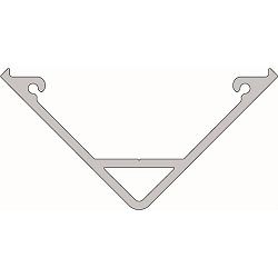 Profil d'angle AV-05-15 argent mat, anodisé