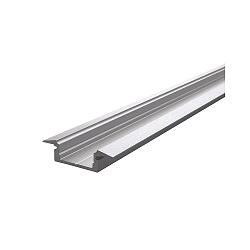 Profil en T ET-01-10 plat, argent mat