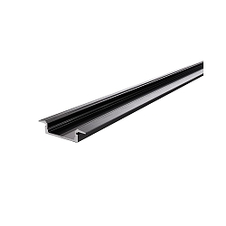 Profil en T ET-01-15 plat, noir mat