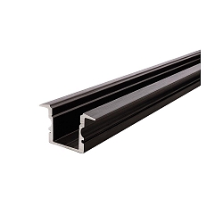 Profil en T ET-02-10 haut, noir mat