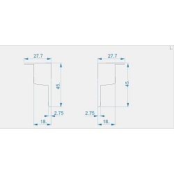 Embout EL-03-10 lot de 2, gris