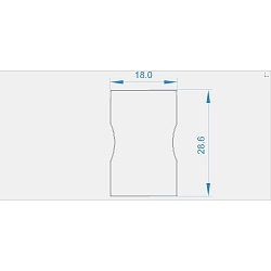Endcaps R-AU-03-12 set 2 items, grey
