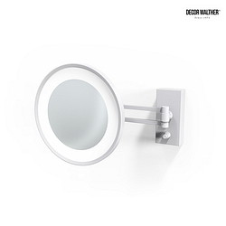 mirror with lighting BS 36 LED 5-fold IP 44, white matt 