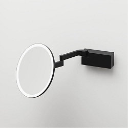 Miroir avec �clairage VISION R miroir avec grossissement 5x IP44, noir mat 