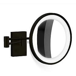 Miroir avec �clairage BS 40 LED 7 fois IP 44, noir mat 