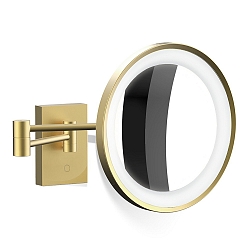 Miroir avec �clairage BS 40 LED 7 fois IP 44, or mat 