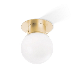 Luminaire de plafond GLOBE 20 E27 IP 44, or mat 