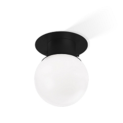 Luminaire de plafond GLOBE 20 E27 IP44, noir mat 