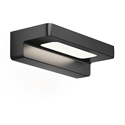 Luminaire mural FORM 20 LED IP44, noir mat gradable