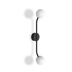Wall luminaire PEP TWO, G9, IP20, black matt
