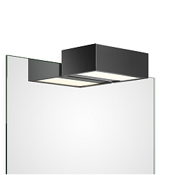 Luminaire de miroir BOX 1-15 N LED IP44, noir mat gradable