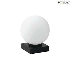 Lampe de table PLUTO E14 IP20, noir , blanche 