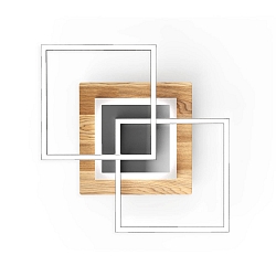 Luminaire de plafond PANAMA MEDIUM, chêne tremble naturel gradable