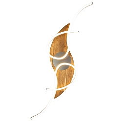 Luminaire de plafond PANAMA, chêne naturel gradable
