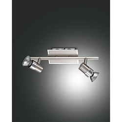 Spot ALICE � 2 flammes, r�glable GU10 IP20, nickel satin� gradable