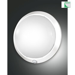 Luminaire de salle de bain ARMILLA rond, avec capteur E27 IP44 blanche gradable