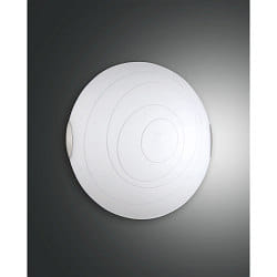 Applique et plafonnier KENT à 1 flamme, 2 voies, cambré E27 IP20, blanche gradable