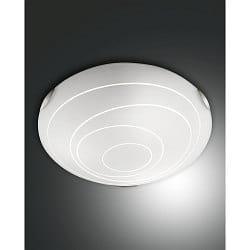 Luminaire de plafond KENT 3 flammes, 3 fois, cambré E27 IP20, blanche gradable