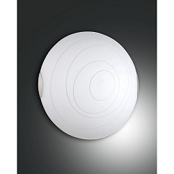 Luminaire de plafond KENT � 2 flammes, compatible avec Smartluce E27 IP20, nickel satin�, blanche