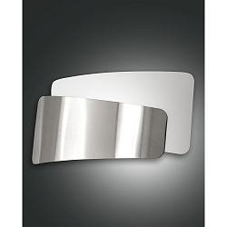 Luminaire mural SLANE angulaire, indirect E27 IP20, nickel satiné gradable