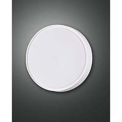 Plafonnier ext�rieur HATTON rond, avec capteur IP65, blanche 