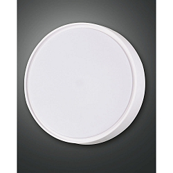 Plafonnier ext�rieur HATTON rond, avec capteur IP65, blanche 