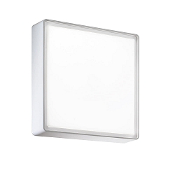 Plafonnier extérieur OBAN grand, angulaire, avec capteur E27 IP65, blanche gradable