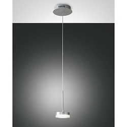 Luminaire à suspension DUNK à 1 flamme, standard IP20, aluminium brossé 