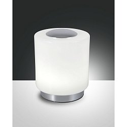 Fabas Luce SIMI LED Table lamp, 8W, chromed / white