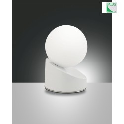 Fabas Luce GRAVITY LED Table lamp, 5W, glass white