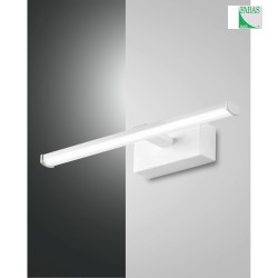 LED Wall luminaire NALA, 1x 6W, 3000K, 540lm, IP44, white