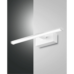 Luminaire de miroir NALA 300MM Bas, angulaire, commutable, arqué IP44, blanche 