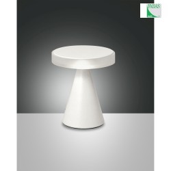 Lampe de table NEUTRA court, dimmable IP20 satin, blanche gradable