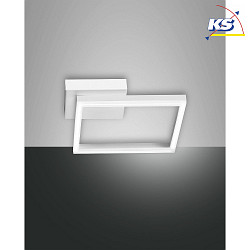 Luminaire de plafond BARD 15X15 petit, 1 voie, contrlable par la voix, Smartluce inclus IP20, satin, blanche gradable