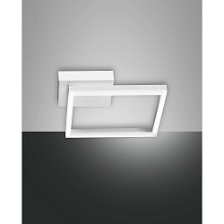 Luminaire de plafond BARD 15X15 petit, 1 voie, contr�lable par la voix, Smartluce inclus IP20, satin�, blanche gradable