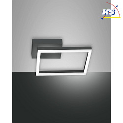 LED Wall luminaire BARD, incl. Smartluce, 1x 22W, 3000K, 1980lm, IP20, anthracite