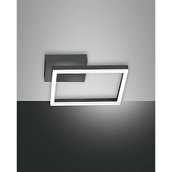 Luminaire de plafond BARD 15X15 petit, 1 voie, contr�lable par la voix, Smartluce inclus IP20, anthrazit, satin� gradable