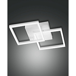 Luminaire de plafond BARD petit, 2 voies IP20, satiné, blanche gradable