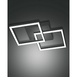 Luminaire de plafond BARD 45X45 petit, 2 voies, contr�lable par la voix, Smartluce inclus IP20, anthrazit, satin� gradable